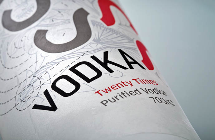 vodka label